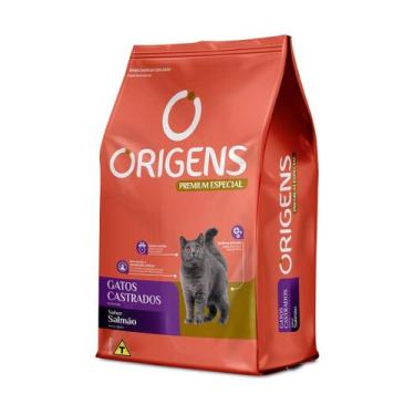 Imagem de Ração Origens Gatos Castrado sabor Salmão 10,1 Kg