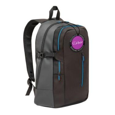 Imagem de Mochila para Notebook Columbus TopGet, Preto e Azul