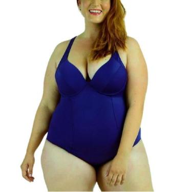 Imagem de Maiô Proteção UV Dilady - Banho de Mar, 6015620, Azul, 44