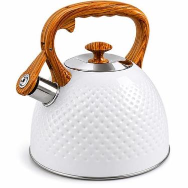 Imagem de Chaleira Elegante Com Apito Em Aço inoxidavel Inox 3L - Hércules