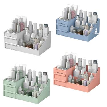 Imagem de Organizador de Mesa GT6234 Multiuso com 2 Gavetas 7 Divisões Plástico para Escritório Caneta Cosméticos Lorben