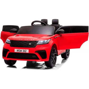 Imagem de Carrinho Elétrico Masculino/Feminino Infantil Land Rover Velar Vermelh