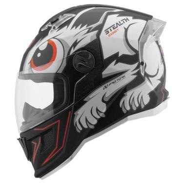 Imagem de Capacete Fechado Pro Tork Stealth Rabbit Brilhante Segurança Conforto,