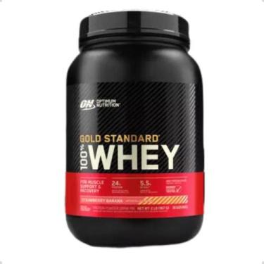 Imagem de 100% Whey Gold Protein Standard New 907g 2 LBS Optimum Nutrition, Bana