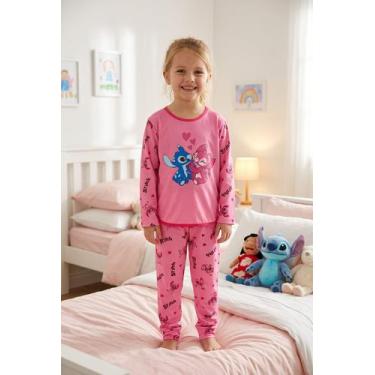 Imagem de Pijama Flanelado Infantil Inverno Personagem - Nivalda, Rosa, 06