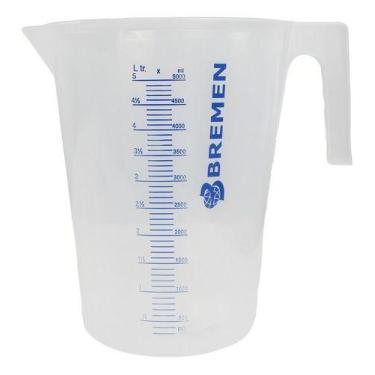 Imagem de Jarra Graduada 5 Litros De Polietileno Bremen Transparente