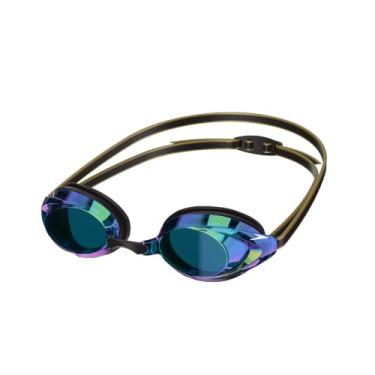 Imagem de Speedo Óculos de natação unissex adulto espelhado Vanquisher 2.0, preto/dourado