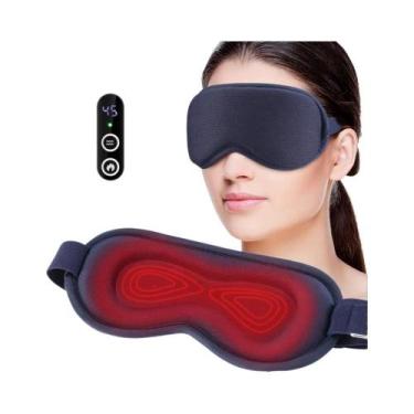 Imagem de Máscara Ocular Aquecida 3D Ajustável, Massageador Ocular Recarregável 