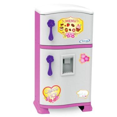 Imagem de Geladeira Infantil Refrigerador Pop Casinha Flor - Xalingo