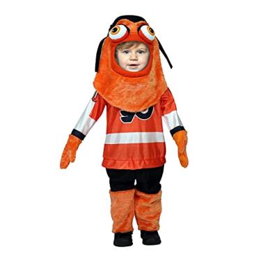 Imagem de Fantasia Gritty Mascote NHL's Philadelphia Flyers Gritty Fantasia de hóquei para festa de bebê vestido de festa de 18 a 24 meses