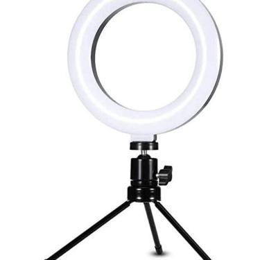 Imagem de Iluminador Ring Light 16Cm 6 Polegadas Luz Led Com Suporte