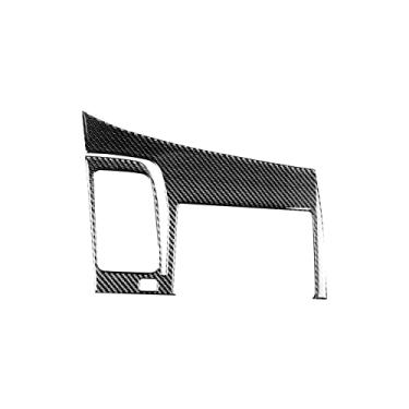 Imagem de FINMOKAL Cobertura Da Estrutura Do Painel De Navegação Gps De Fibra De Carbono Adequada Para Honda Civic 8ª Geração 2006-2011 Preto, Fibra De Carbono