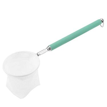 Imagem de Camarão telescópico extensível, 20 – 56,5 cm, rede telescópica extensível de desnatar para peixes de aquário (verde redondo)