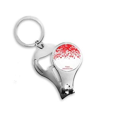 Imagem de Coração flores feliz dia dos namorados anel alicate de unha chaveiro abridor de garrafa cortador