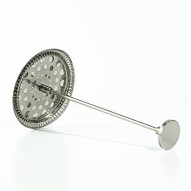 Imagem de CCC, Cafe Crush Club Conjunto de substituição de haste de êmbolo e filtro French Press 5 peças SS para tampa de cúpula de 9,5 cm de largura 963 g | Prensa de café de 1 L (alumínio rígido nodizado)