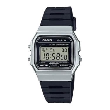 Imagem de Relógio Casio Masculino Digital Vintage Prata F-91WM-7ADF