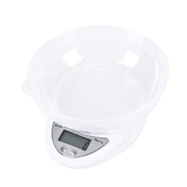 Imagem de balança de cozinha digital balança de alta precisão com tigela de medição e display LCD para assar e cozinhar 5kg / 1g