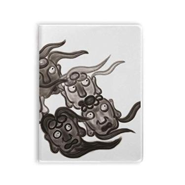 Imagem de Diário de capa macia estilo cinco Goblins para cadernos estilo chinês