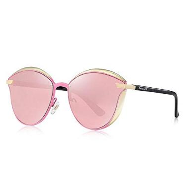 Imagem de Óculos de Sol Femininos Barcur Polarizados Anti Reflexo BC8705 (Pink)