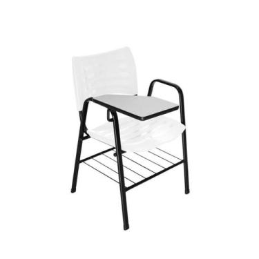 Imagem de Cadeira Iso Com Braço Linha Polipropileno Iso Universitária Branco - D