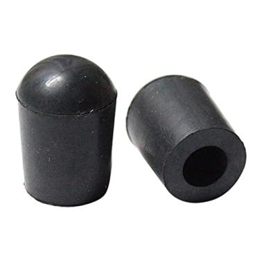 Imagem de Generic Conjunto de 2 peças de baixo vertical com ponta de borracha de 10 mm para protetor de pino de graves duplos