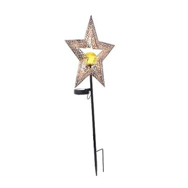Imagem de 1 Unidade luz solar luzes solares conduzidas luz de jardim de artesanato de ferro decor...
