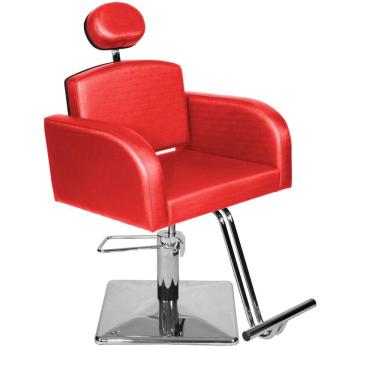 Imagem de Cadeira Poltrona de Cabeleireiro Destak Vermelho Facto