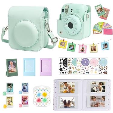 Imagem de WOGOZAN Kit de acessórios para câmera instantânea Fujifilm Instax Mini 12 + álbum para mini filme de 7,6 cm + filtros de cor + álbum de fotos e molduras + moldura para pendurar na parede + adesivo DIY