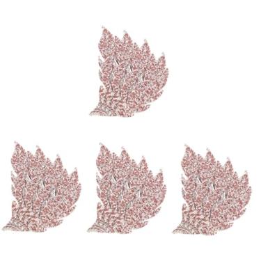 Imagem de Operitacx 16 Pares Manchas De Folhas Costurar No Remendo Deixa Remendos De Reparação Remendos De Ferro Multifuncionais Remendos De Chapéu Casacos Delicado Carga Para Cola Quente Cristal Rosa