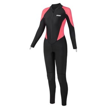 Imagem de REALON Traje de banho de pele de mergulho para mulheres e homens, maiô de corpo inteiro Rash Guard fino, maiô de uma peça com proteção UV secagem rápida para mergulho, surfe, snorkeling, natação,
