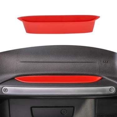 Imagem de RT-TCZ Para Jeep Wrangler Accessories JK JKU Bandeja de apoio Bandeja de armazenamento de passageiros Acessórios interiores Co Pilot Organizador Caixa de armazenamento com alça para Jeep Wrangler JK JKU 2011-2018 Cor vermelha