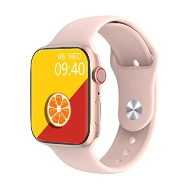 Imagem de Relógio Inteligente Smart watch IWO W28 PRO Series 8 NFC Tela Infinita de 1.95" Polegadas Com Chamdas e Notificações na Cor Rosa