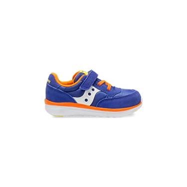 Imagem de Saucony Tênis infantil infantil infantil Jazz Lite sem cadarço, Azul/Multi, 18
