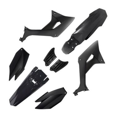 Imagem de Kit Carenagem Plástico Biker Crf 250f Evo, Preto / Preto