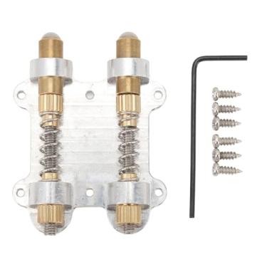 Imagem de Estabilizador de Ponte Tremolo de Guitarra, Estabilizador de Ponte Tremolo Duplo, Dispositivo de Estabilização de Rolha de Tremolo Flutuante para Guitarra Elétrica Com Parafusos