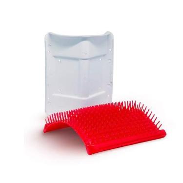 Imagem de Brinquedo Truqys Escova Coçadinha para Gatos Vermelho - Truqys Pet