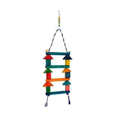Imagem de Brinquedo Happy Bird Escada Colorida para Pássaros - Cores Sortidas