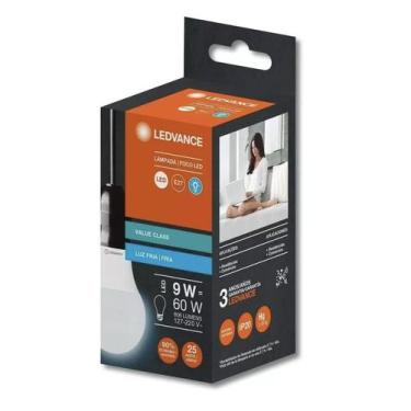 Imagem de Kit 03 lampadas led bulbo 9w 6500k cla60 branco fria osram - LEDVANCE 