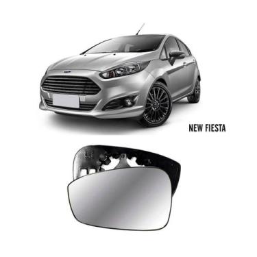 Imagem de Lente Retrovisor Ford Fiesta 2013 a 2019 Esquerdo - Evo-X Retrovisor