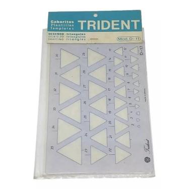 Imagem de Gabarito De Desenho Triângulos  Trident D-17