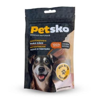 Imagem de Petiscos Mastigáveis para Cães Petsko Mix Bovino Desidratado 80g