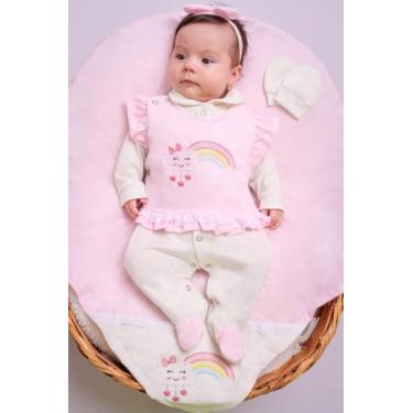 Imagem de Saída De Maternidade Coleção Arco Iris - Para Meninas - MARY BABY, Ros