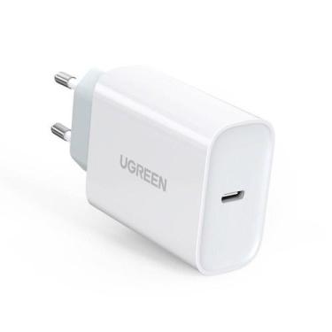 Imagem de Carregador de Viagem Turbo USB para USB-C 30W  CD177 Branco - Ugreen