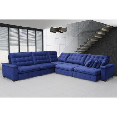 Imagem de Sofá Manchester 3.83x3.83m de Canto, Retrátil e Reclinável - Sofistica