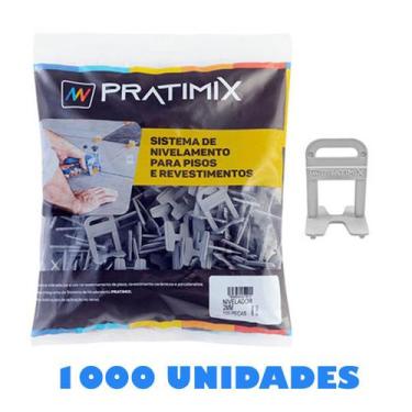 Imagem de Clip Nivelador de Piso de 3mm Para Obras Pacote 1000 Peças - Pratimix