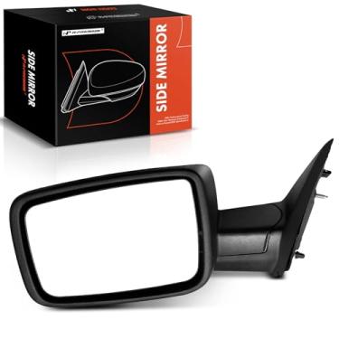Imagem de A-Premium Espelho retrovisor manual do lado do motorista - Compatível com Ram 1500 2500 2011-2012 e Dodge Ram 1500 2009-2010, Ram 2500 2010 - Espelho retrovisor externo preto dobrável manual não