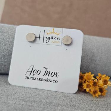 Imagem de Par de Brinco Falso Alargador Masculino Aço Inox Não Desbota Não Enfer