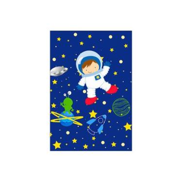 Imagem de Painel De Festa Vertical 1,50 x 2,20 - Astronauta na Galáxia Estrelas 
