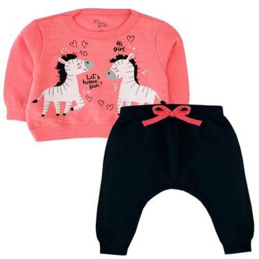 Imagem de Conjunto de Moletom Menina Bebê Inverno - Kiiwi, Kw055 melancia, P