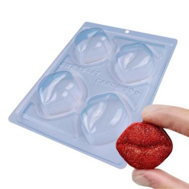 Imagem de Forma Com 3 Partes Boca Para Rechear BWB Acetato e Silicone Trufa Choc